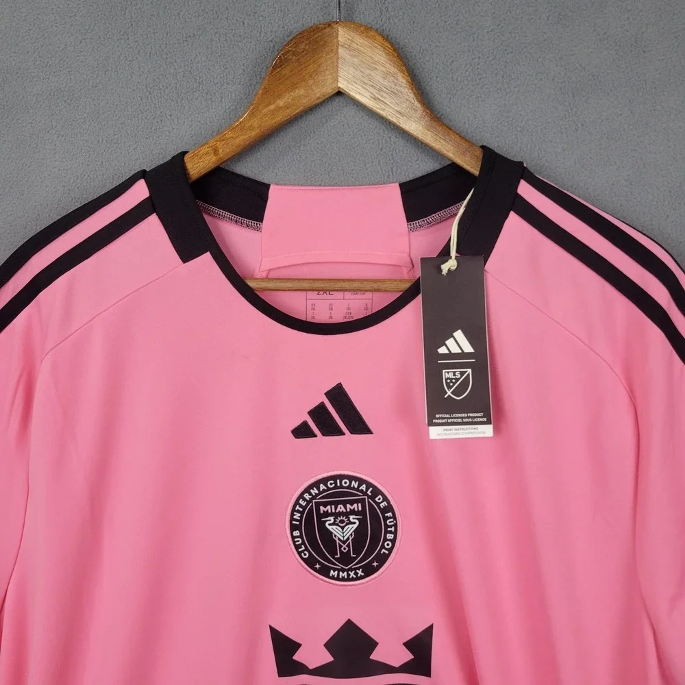 NEW‎ LIONEL MESSI ADIDAS $130 JERSEY 2XL 2024/2025 MIAMI PINK HOME MENS MLS